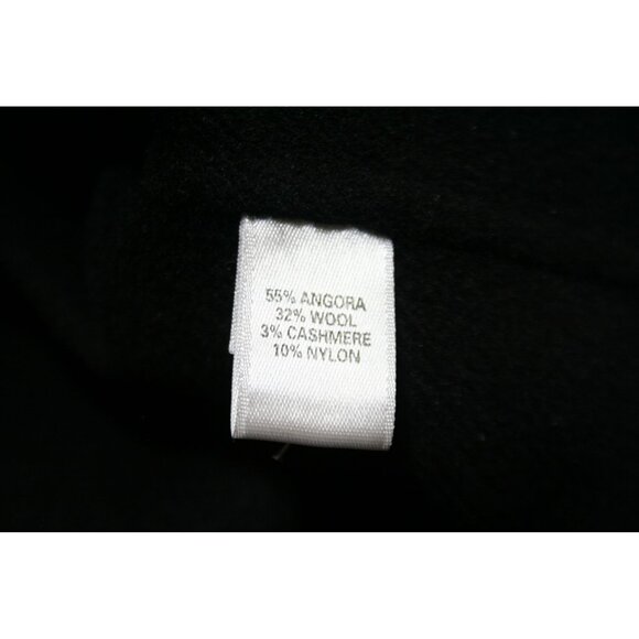 St John Black Wool Angora Cardigan Sweater Zip Jacket Womens 8 Classic Heritage - Picture 3 of 8